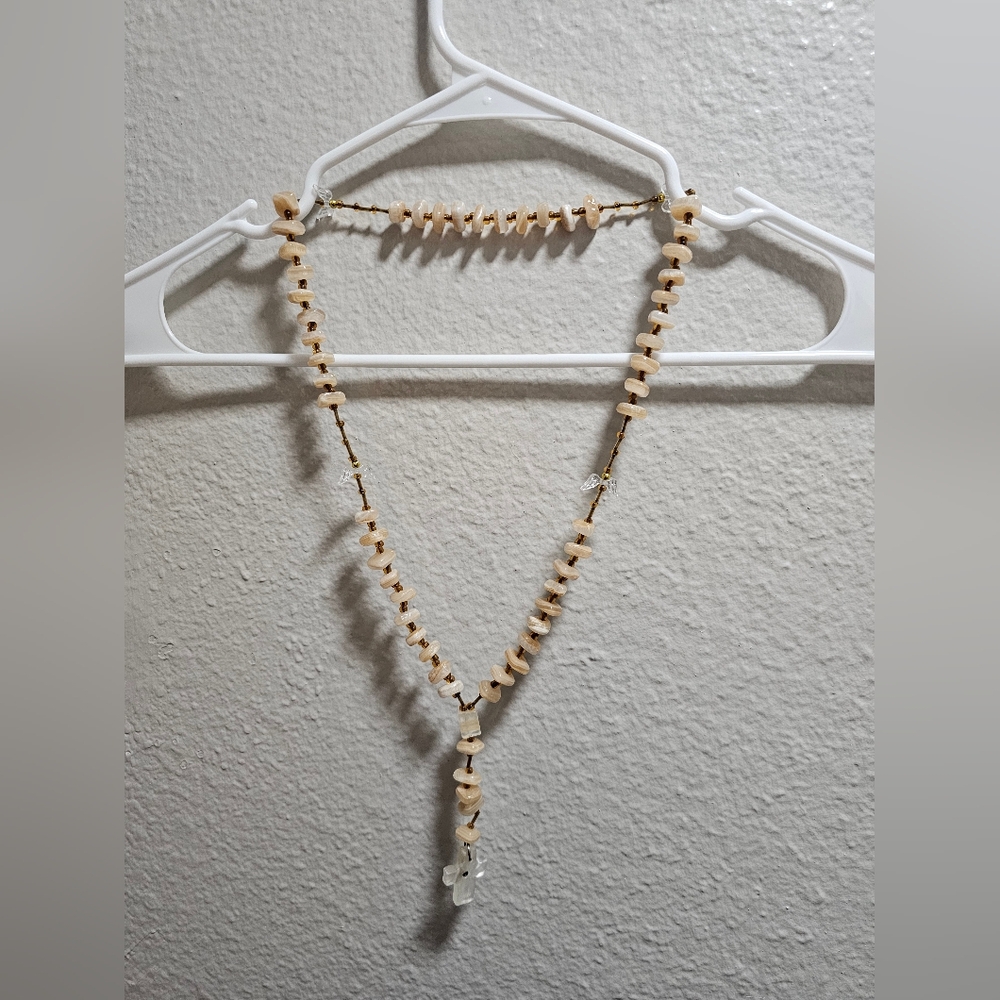Cream Agate Beaded Rosary